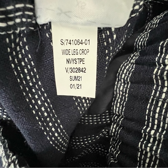 New Banana Republic Pants Linen Wide Leg Tassel Drawstring Pull On Boho Beach XS - Picture 11 of 11